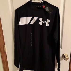 Men’s Cold Gear Under Armour Mock Long Sleeve Shirt Large NEW